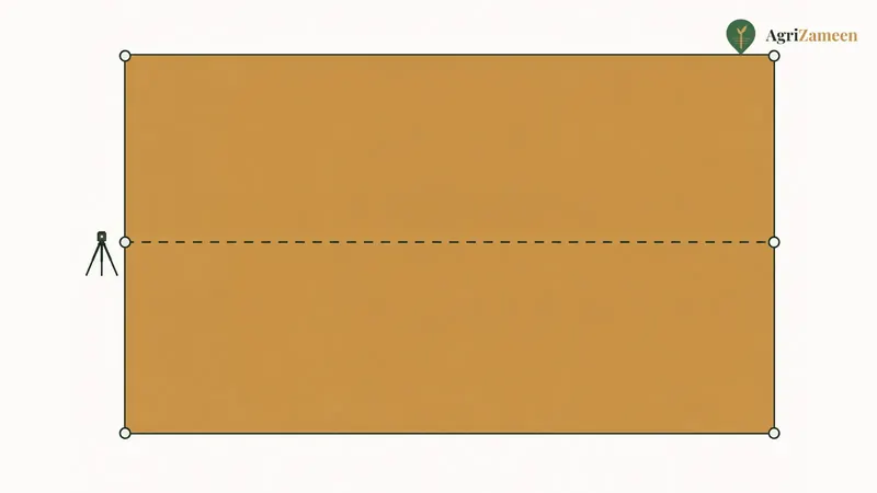 A plot being demarcated (nishandehi)
